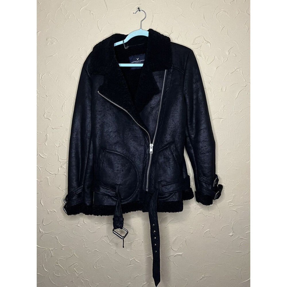 American Eagle  Black Jacket Size M Box 14